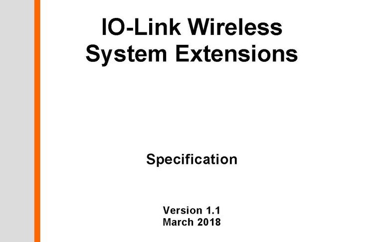 IO-Link Wireless Spezifikation von PI fertiggestellt