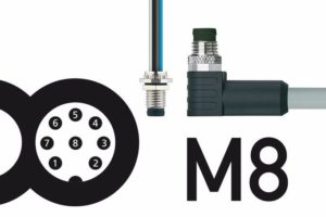 Escha erweitert M8-Steckverbinder um hochpolige Varianten mit acht Pins