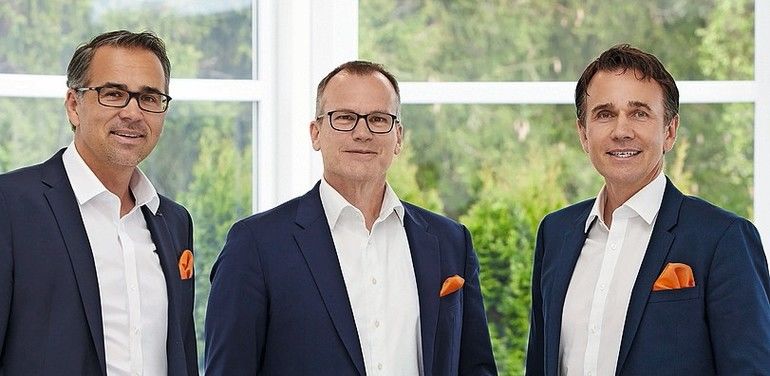 Die Kübler-Geschäftsführer Lothar Kübler, Martin Huth und Gebhard Kübler (v.l.n.r.).