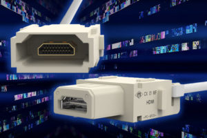 Schwere Steckverbinder von ILME für HDMI-Videosignale